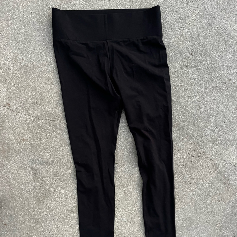 COS Black Stretch Leggings with Branded Waist